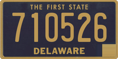 DE license plate 710526