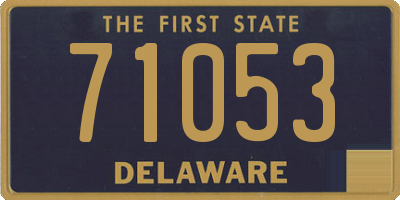 DE license plate 71053