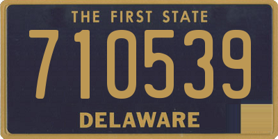 DE license plate 710539