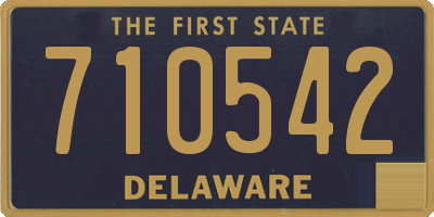 DE license plate 710542