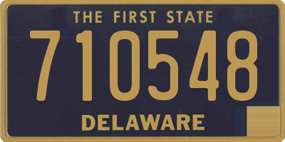DE license plate 710548