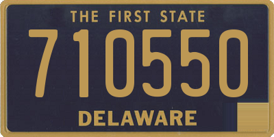 DE license plate 710550