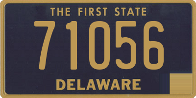 DE license plate 71056