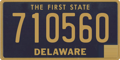 DE license plate 710560
