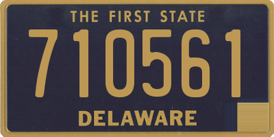 DE license plate 710561