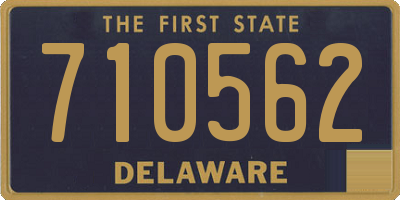 DE license plate 710562
