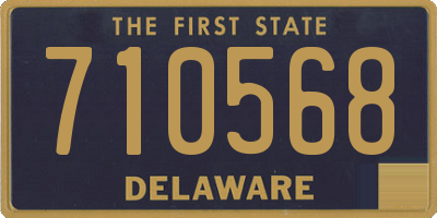 DE license plate 710568