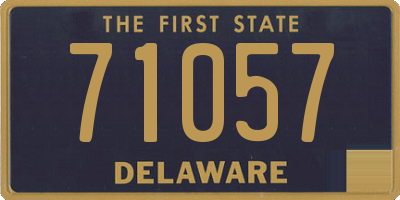 DE license plate 71057