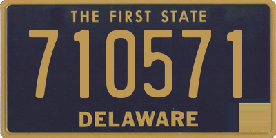 DE license plate 710571
