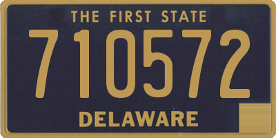 DE license plate 710572
