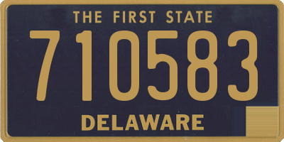 DE license plate 710583