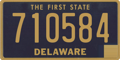 DE license plate 710584