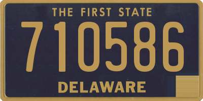 DE license plate 710586