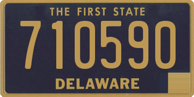 DE license plate 710590