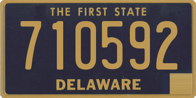 DE license plate 710592