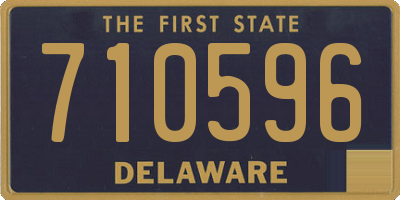 DE license plate 710596