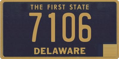 DE license plate 7106