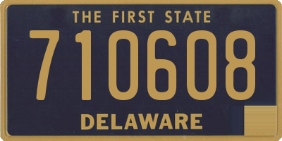 DE license plate 710608