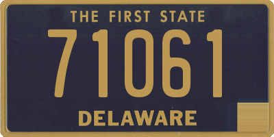 DE license plate 71061
