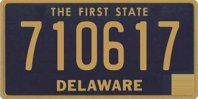 DE license plate 710617