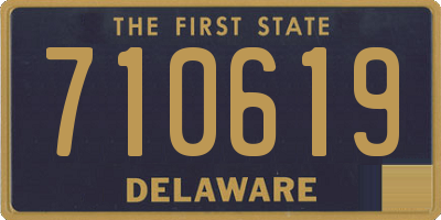 DE license plate 710619
