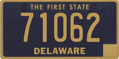 DE license plate 71062