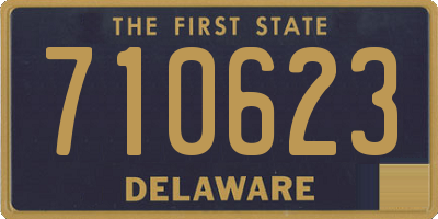 DE license plate 710623