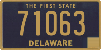 DE license plate 71063