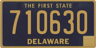 DE license plate 710630