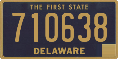 DE license plate 710638