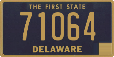 DE license plate 71064