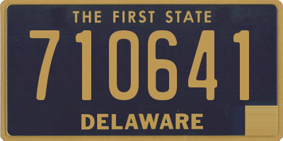 DE license plate 710641