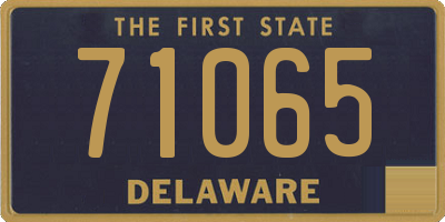 DE license plate 71065