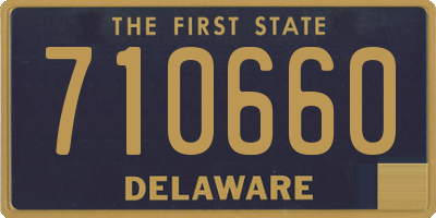 DE license plate 710660