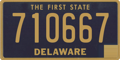 DE license plate 710667