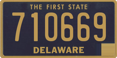 DE license plate 710669