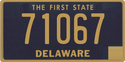 DE license plate 71067