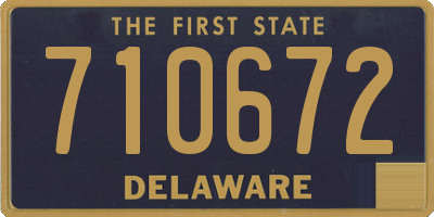 DE license plate 710672