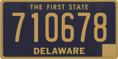 DE license plate 710678