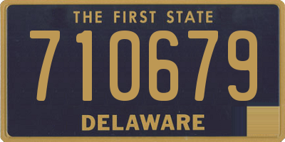 DE license plate 710679
