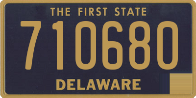 DE license plate 710680
