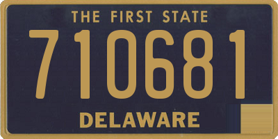 DE license plate 710681
