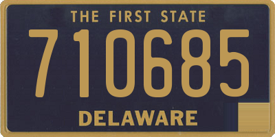 DE license plate 710685