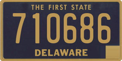 DE license plate 710686