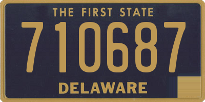 DE license plate 710687