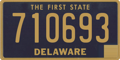 DE license plate 710693