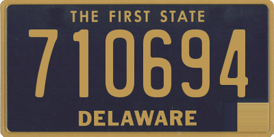 DE license plate 710694