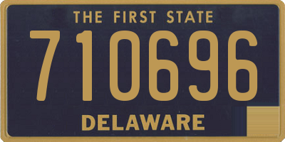 DE license plate 710696