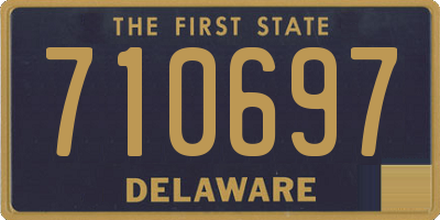 DE license plate 710697