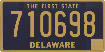 DE license plate 710698